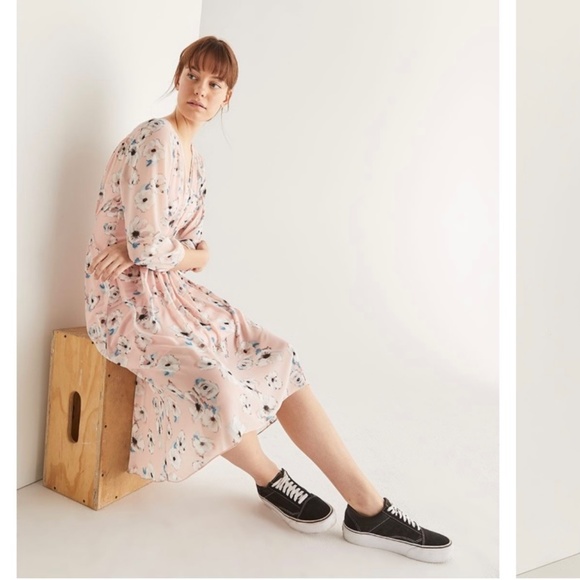 Pink floral midi dress - Picture 11 of 11